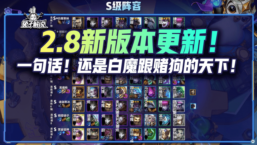 金铲铲之战S6.5：新版本更新！还是白魔跟赌狗的天下